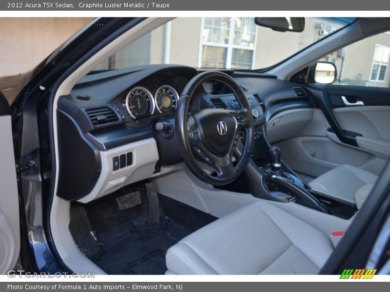 Graphite Luster Metallic / Taupe 2012 Acura TSX Sedan