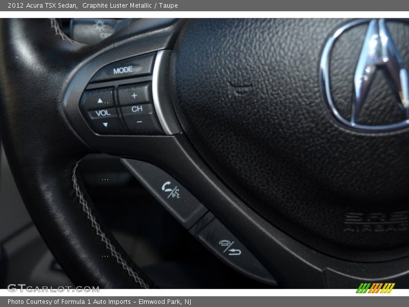 Graphite Luster Metallic / Taupe 2012 Acura TSX Sedan