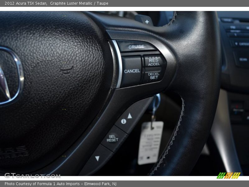 Graphite Luster Metallic / Taupe 2012 Acura TSX Sedan