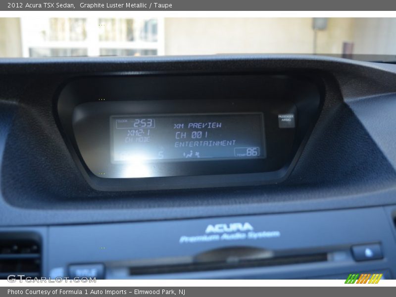 Graphite Luster Metallic / Taupe 2012 Acura TSX Sedan