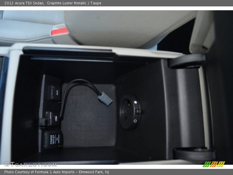 Graphite Luster Metallic / Taupe 2012 Acura TSX Sedan
