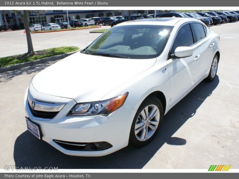 Bellanova White Pearl / Ebony 2013 Acura ILX 1.5L Hybrid