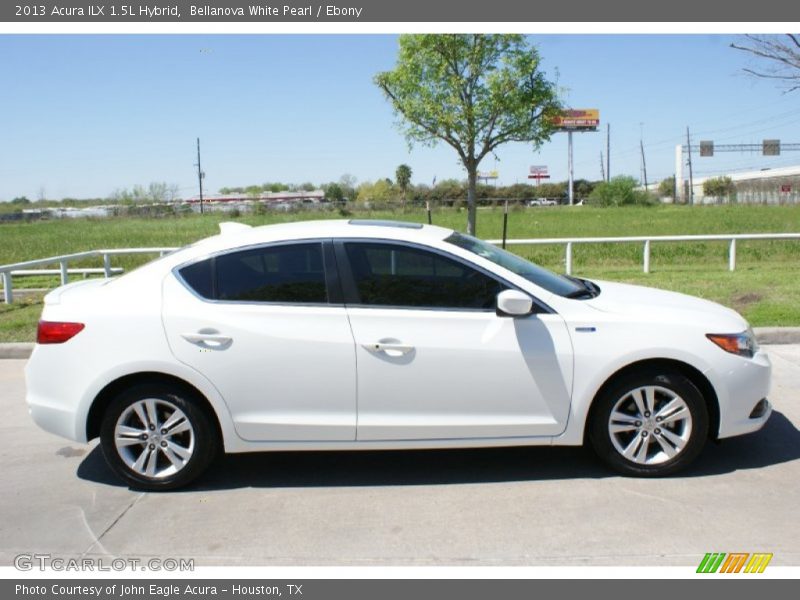 Bellanova White Pearl / Ebony 2013 Acura ILX 1.5L Hybrid