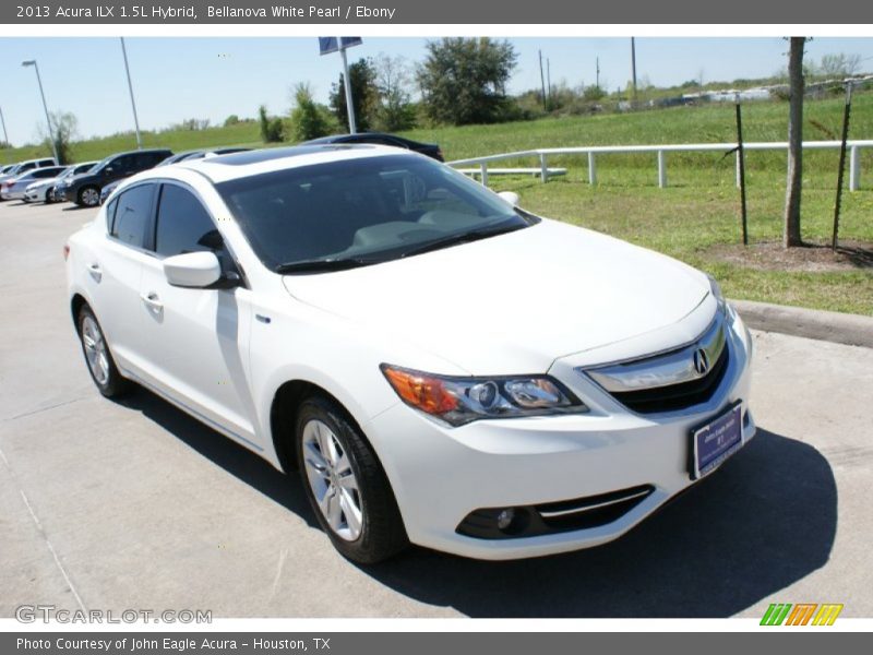 Bellanova White Pearl / Ebony 2013 Acura ILX 1.5L Hybrid