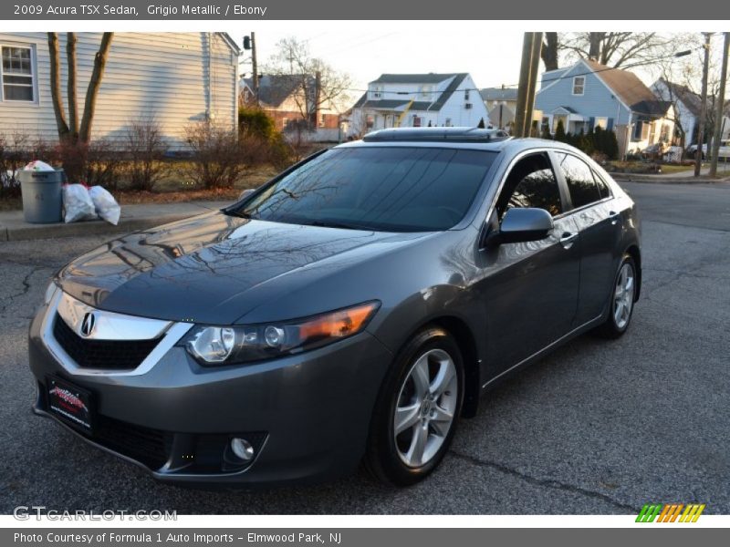 Grigio Metallic / Ebony 2009 Acura TSX Sedan