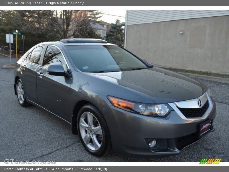 Grigio Metallic / Ebony 2009 Acura TSX Sedan