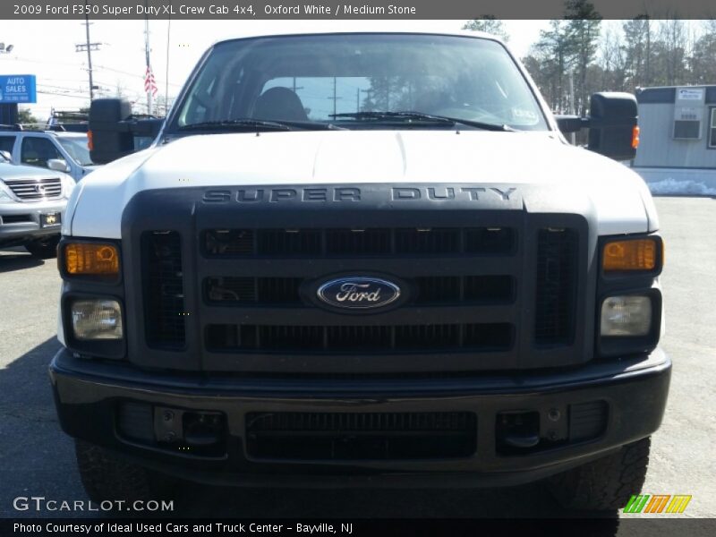 Oxford White / Medium Stone 2009 Ford F350 Super Duty XL Crew Cab 4x4