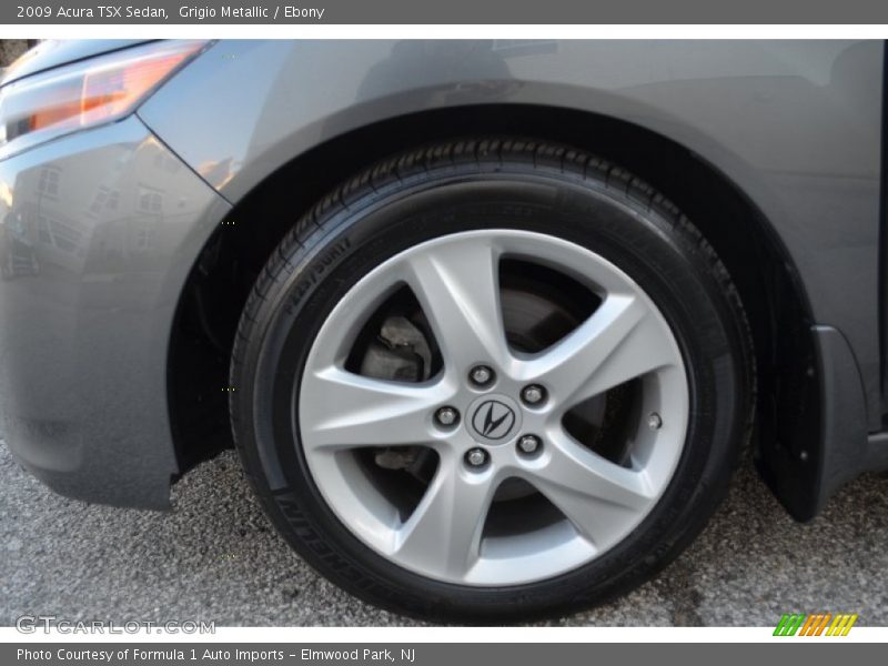 Grigio Metallic / Ebony 2009 Acura TSX Sedan