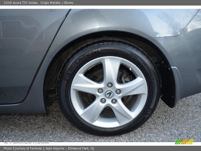 Grigio Metallic / Ebony 2009 Acura TSX Sedan