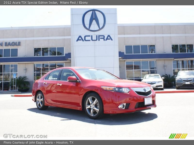 Milano Red / Ebony 2012 Acura TSX Special Edition Sedan
