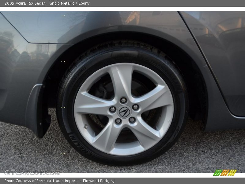 Grigio Metallic / Ebony 2009 Acura TSX Sedan