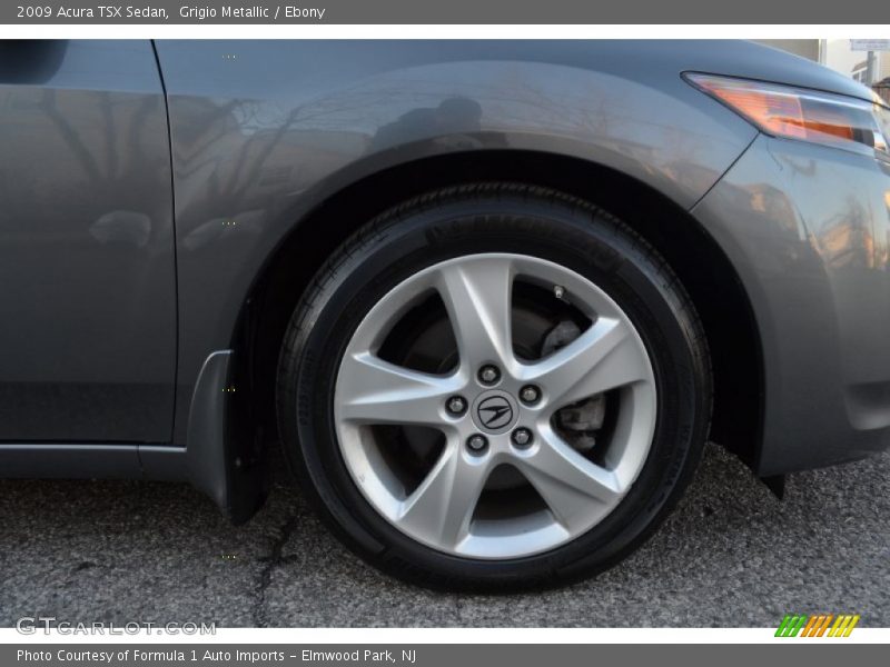 Grigio Metallic / Ebony 2009 Acura TSX Sedan