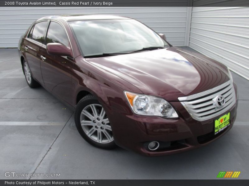 Cassis Red Pearl / Ivory Beige 2008 Toyota Avalon Limited