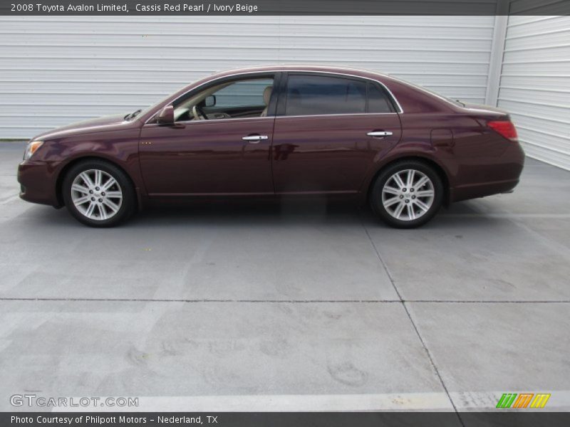 Cassis Red Pearl / Ivory Beige 2008 Toyota Avalon Limited