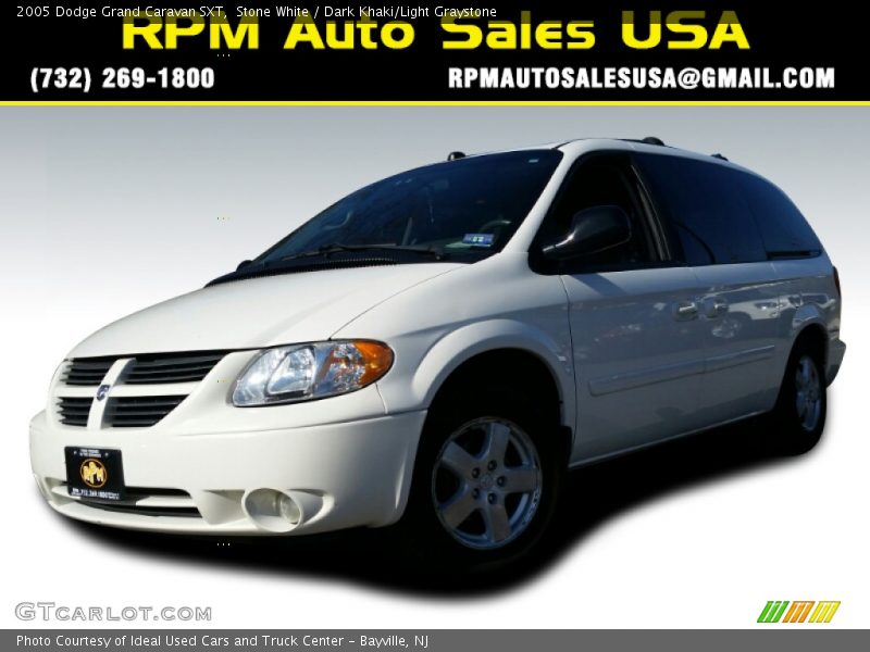 Stone White / Dark Khaki/Light Graystone 2005 Dodge Grand Caravan SXT
