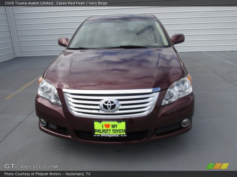 Cassis Red Pearl / Ivory Beige 2008 Toyota Avalon Limited