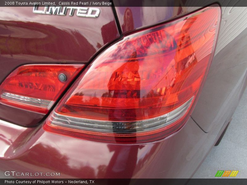 Cassis Red Pearl / Ivory Beige 2008 Toyota Avalon Limited