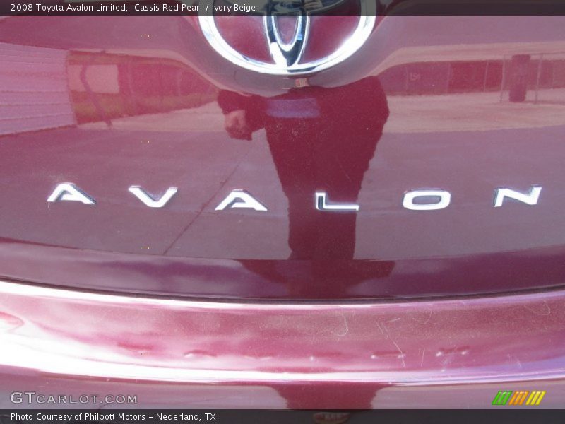 Cassis Red Pearl / Ivory Beige 2008 Toyota Avalon Limited