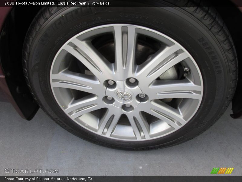 Cassis Red Pearl / Ivory Beige 2008 Toyota Avalon Limited
