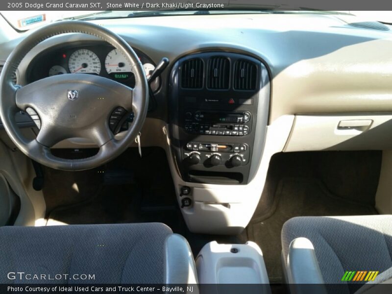 Stone White / Dark Khaki/Light Graystone 2005 Dodge Grand Caravan SXT