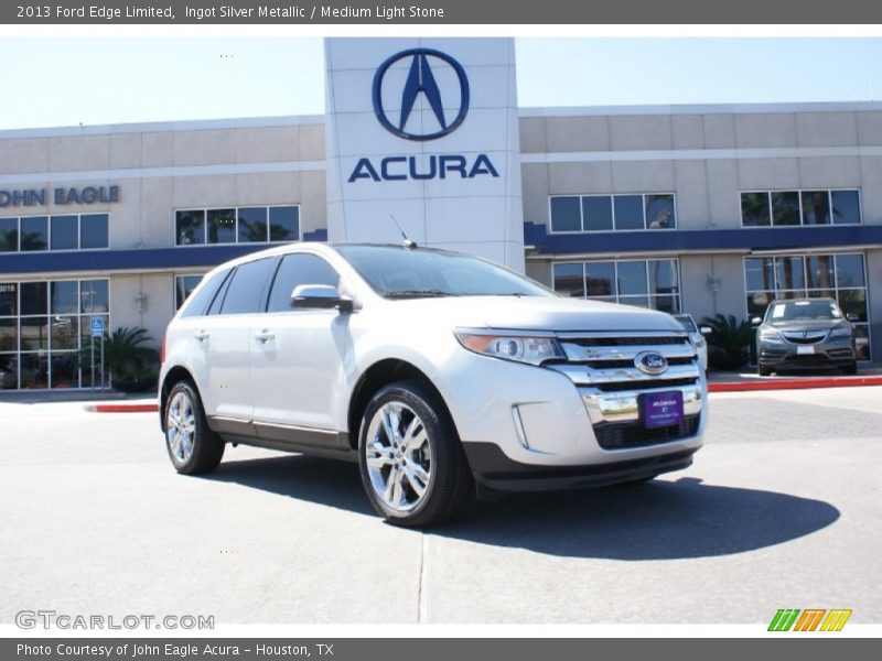 Ingot Silver Metallic / Medium Light Stone 2013 Ford Edge Limited