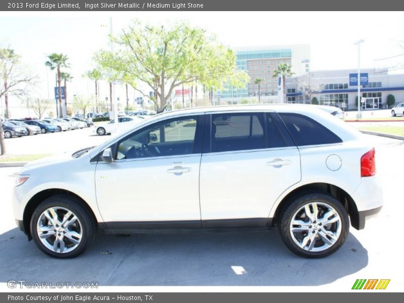 Ingot Silver Metallic / Medium Light Stone 2013 Ford Edge Limited