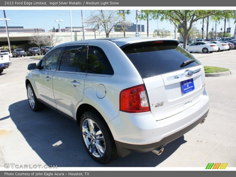Ingot Silver Metallic / Medium Light Stone 2013 Ford Edge Limited
