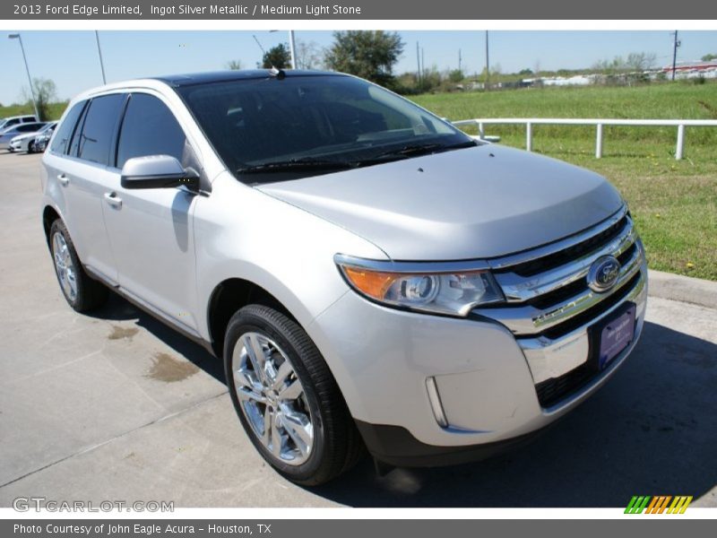 Ingot Silver Metallic / Medium Light Stone 2013 Ford Edge Limited