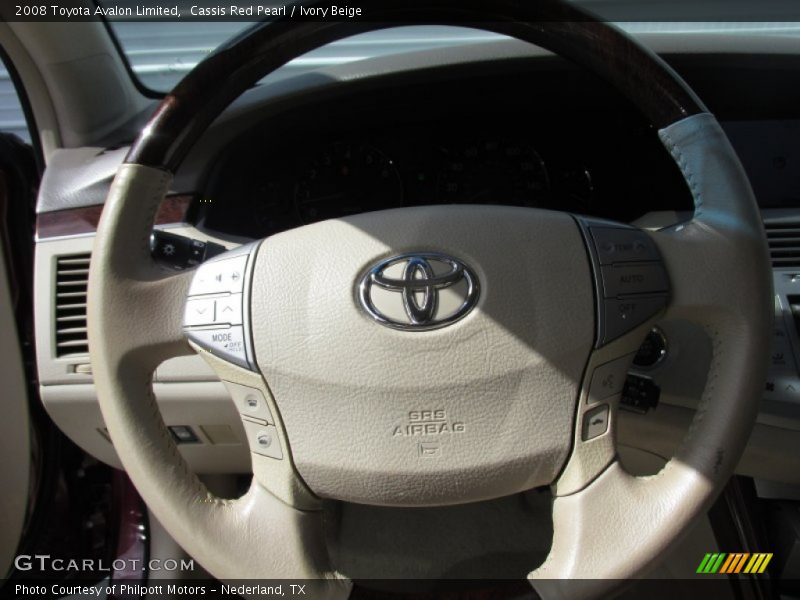 Cassis Red Pearl / Ivory Beige 2008 Toyota Avalon Limited