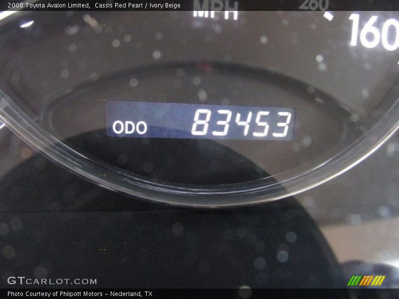 Cassis Red Pearl / Ivory Beige 2008 Toyota Avalon Limited