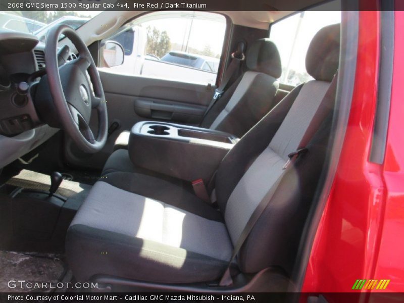 Fire Red / Dark Titanium 2008 GMC Sierra 1500 Regular Cab 4x4