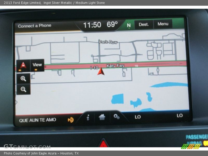 Ingot Silver Metallic / Medium Light Stone 2013 Ford Edge Limited