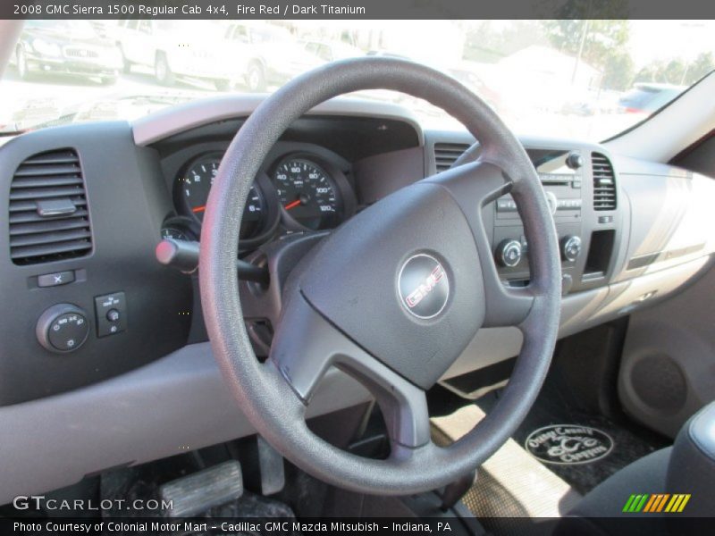 Fire Red / Dark Titanium 2008 GMC Sierra 1500 Regular Cab 4x4