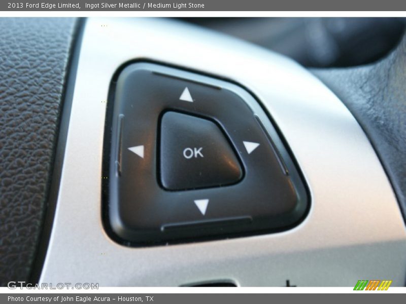 Ingot Silver Metallic / Medium Light Stone 2013 Ford Edge Limited