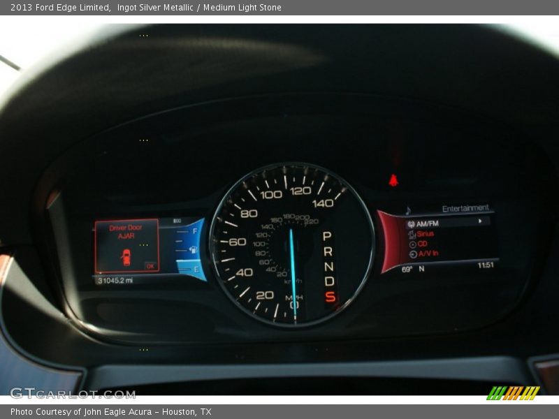 Ingot Silver Metallic / Medium Light Stone 2013 Ford Edge Limited