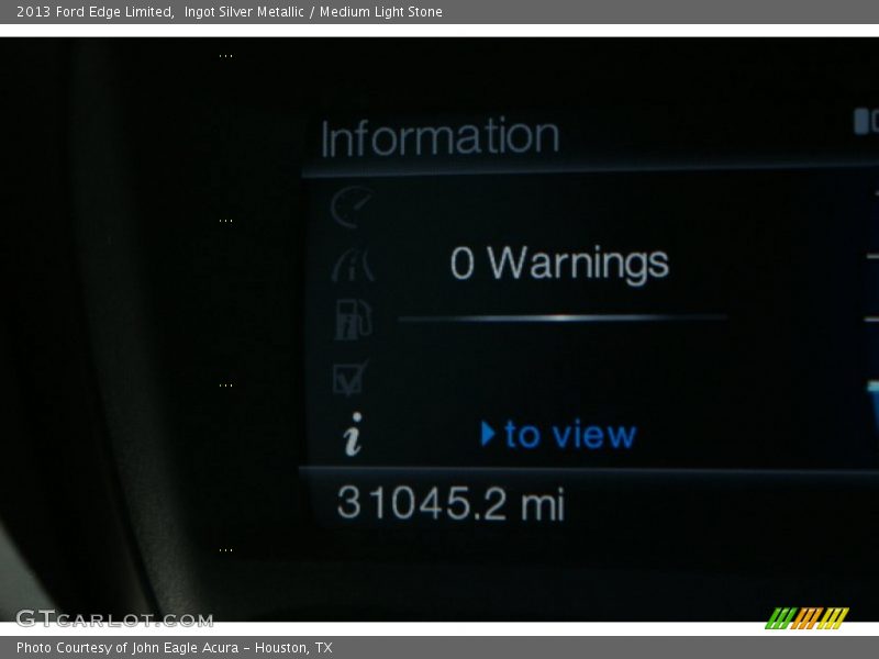 Ingot Silver Metallic / Medium Light Stone 2013 Ford Edge Limited