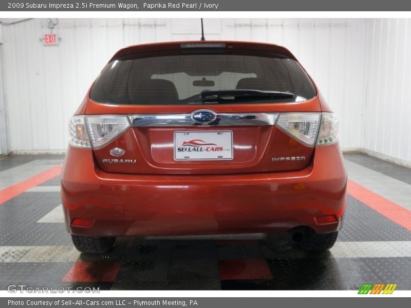 Paprika Red Pearl / Ivory 2009 Subaru Impreza 2.5i Premium Wagon