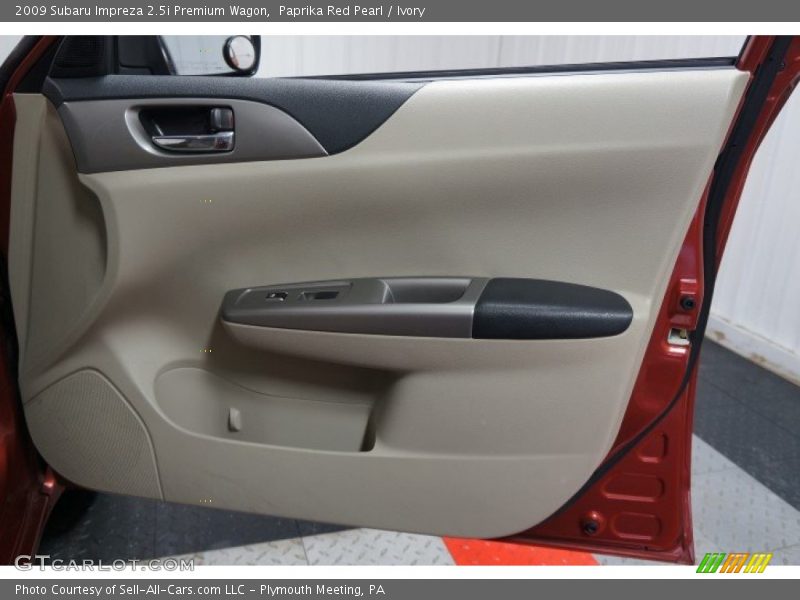 Paprika Red Pearl / Ivory 2009 Subaru Impreza 2.5i Premium Wagon