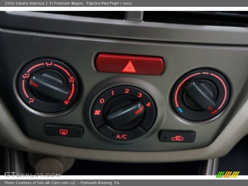 Paprika Red Pearl / Ivory 2009 Subaru Impreza 2.5i Premium Wagon