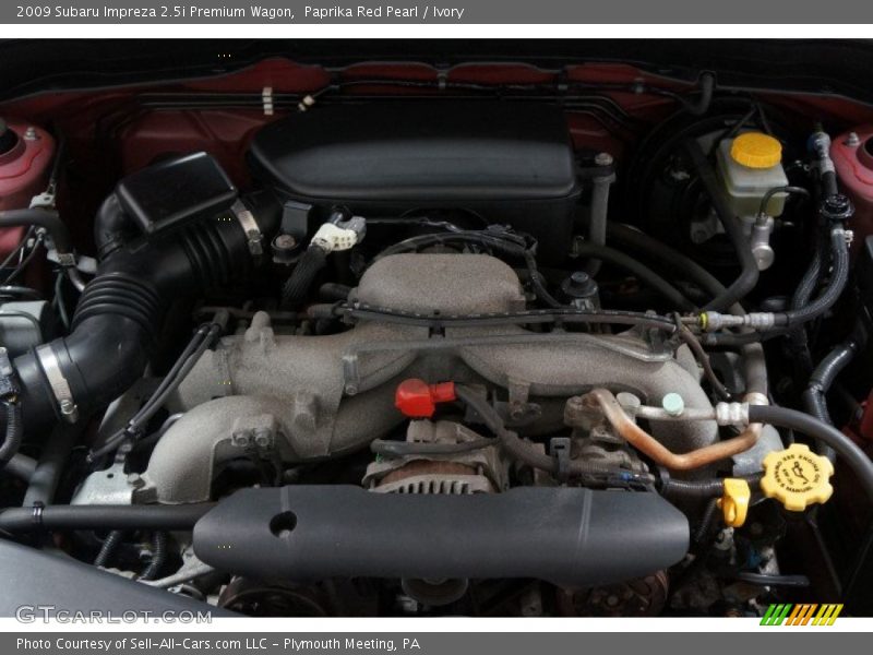 Paprika Red Pearl / Ivory 2009 Subaru Impreza 2.5i Premium Wagon