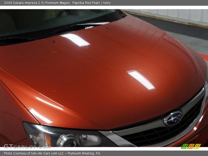 Paprika Red Pearl / Ivory 2009 Subaru Impreza 2.5i Premium Wagon