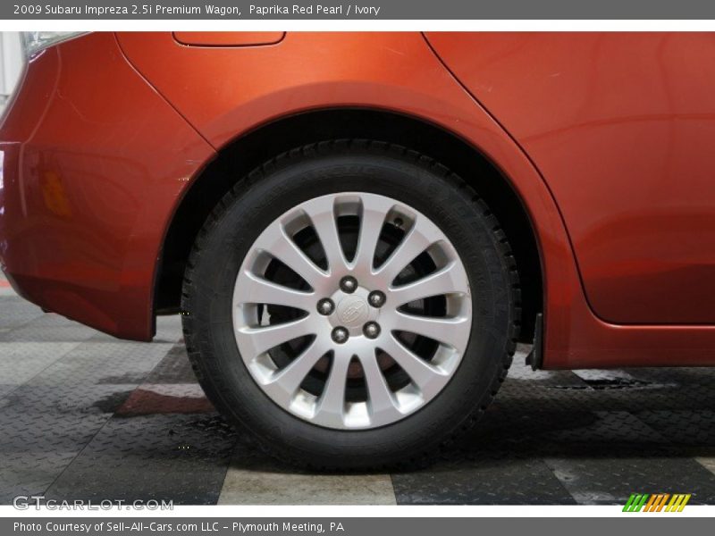 Paprika Red Pearl / Ivory 2009 Subaru Impreza 2.5i Premium Wagon