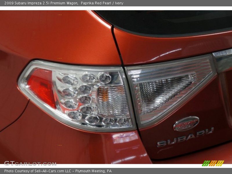 Paprika Red Pearl / Ivory 2009 Subaru Impreza 2.5i Premium Wagon