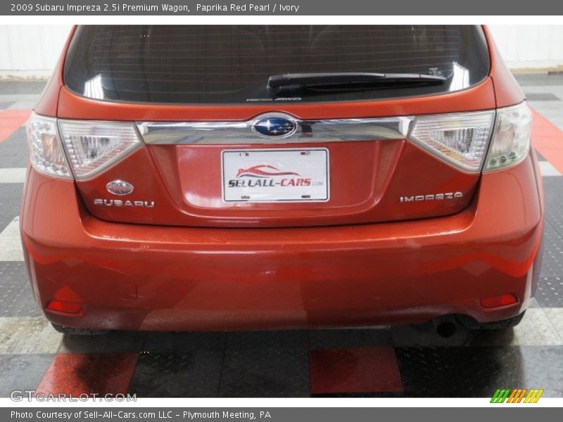 Paprika Red Pearl / Ivory 2009 Subaru Impreza 2.5i Premium Wagon