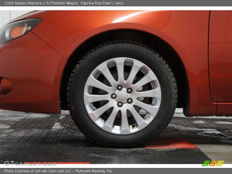 Paprika Red Pearl / Ivory 2009 Subaru Impreza 2.5i Premium Wagon