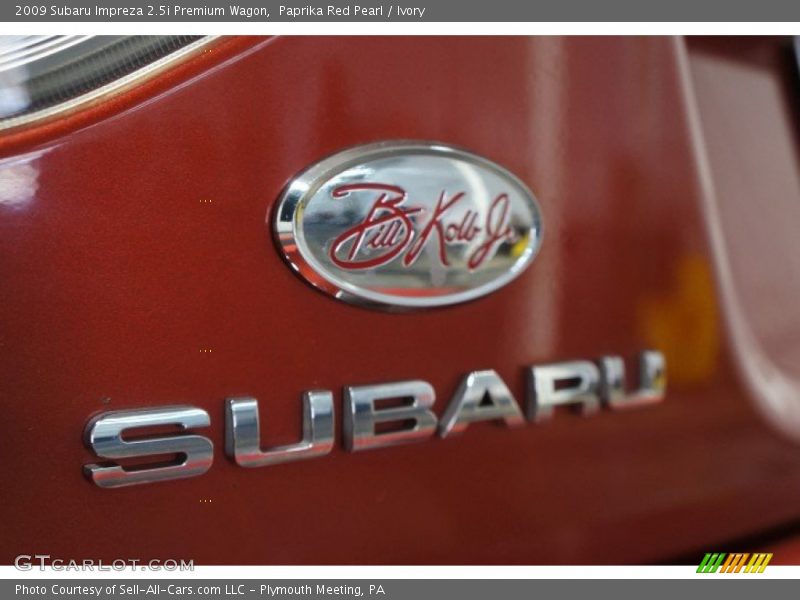 Paprika Red Pearl / Ivory 2009 Subaru Impreza 2.5i Premium Wagon