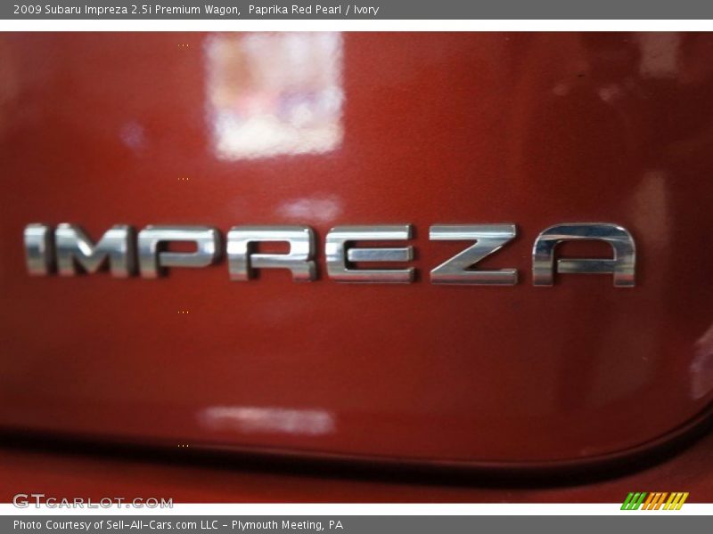Paprika Red Pearl / Ivory 2009 Subaru Impreza 2.5i Premium Wagon