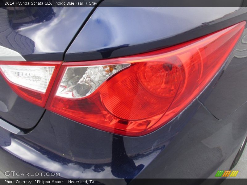 Indigo Blue Pearl / Gray 2014 Hyundai Sonata GLS