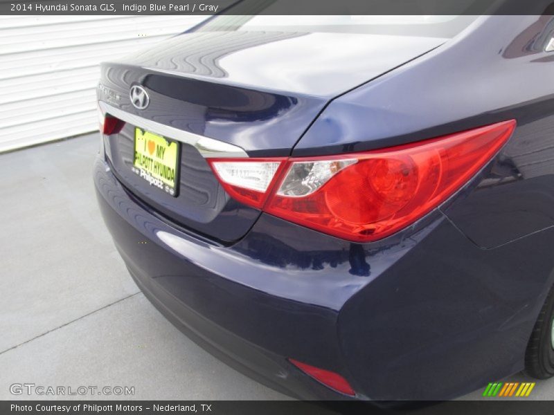 Indigo Blue Pearl / Gray 2014 Hyundai Sonata GLS