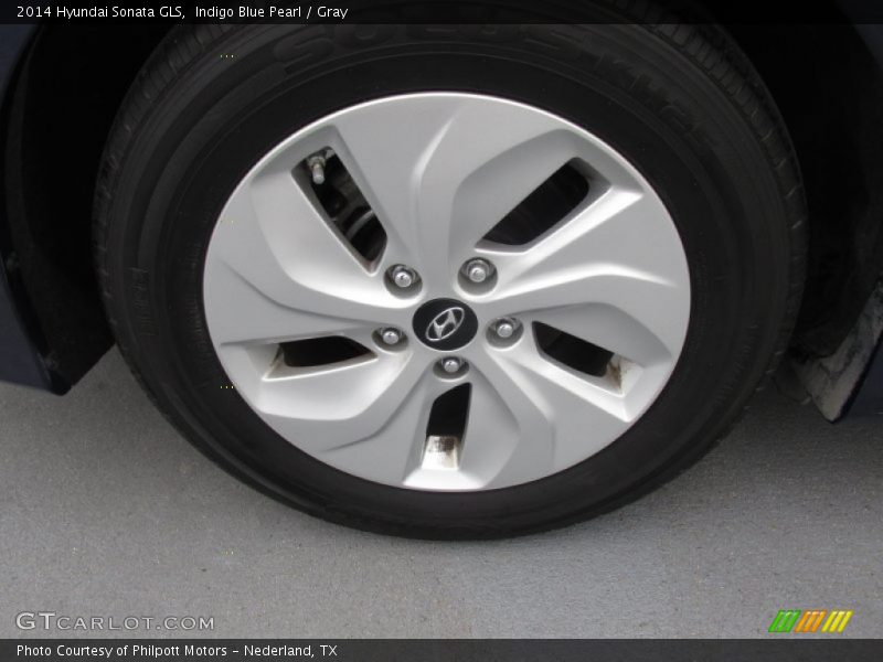 Indigo Blue Pearl / Gray 2014 Hyundai Sonata GLS